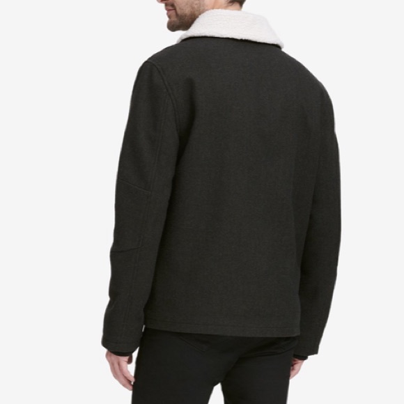 NEW Cole Haan tumbled wool coat Sherpa lining - Picture 4 of 7